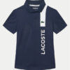 Lacoste Тениска с яка и копчета DJ8487 Тъмносин Regular Fit за Момчета цена
