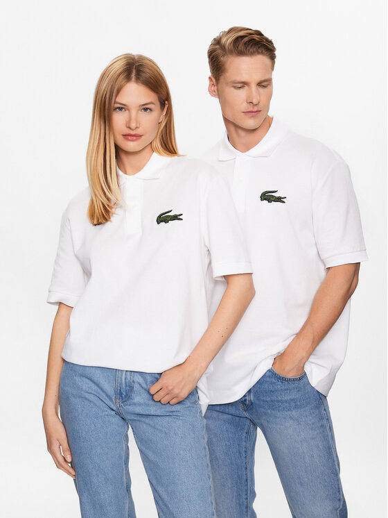 Тениска с яка и копчета Lacoste за Унисекс цена