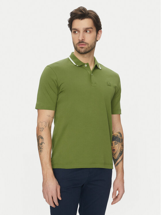 Marc O'Polo Тениска с яка и копчета 522 2034 53034 Зелен Regular Fit за Мъже цена