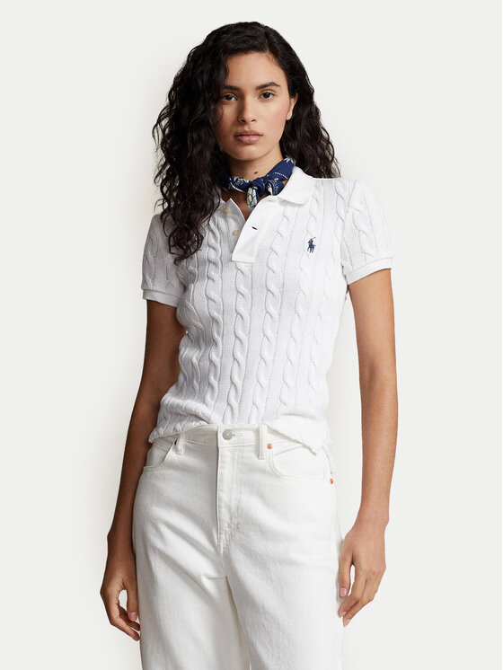 Тениска с яка и копчета Polo Ralph Lauren за Жени цена