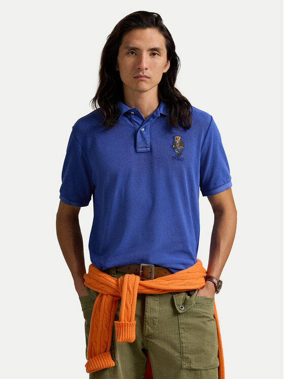 Тениска с яка и копчета Polo Ralph Lauren за Мъже цена