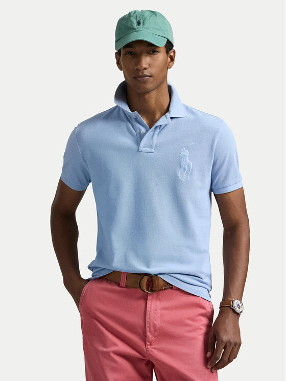 Тениска с яка и копчета Polo Ralph Lauren за Мъже цена