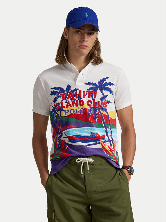 Тениска с яка и копчета Polo Ralph Lauren за Мъже цена