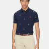 Polo Ralph Lauren Тениска с яка и копчета 710964722001 Тъмносин Custom Fit за Мъже цена