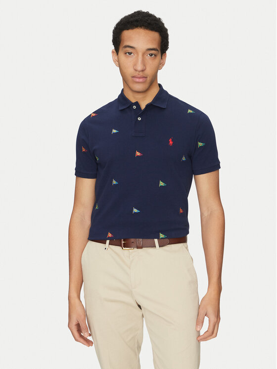 Тениска с яка и копчета Polo Ralph Lauren за Мъже цена