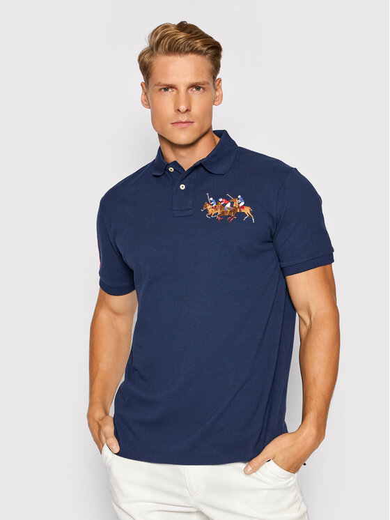 Тениска с яка и копчета Polo Ralph Lauren за Мъже цена