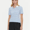 Tommy Hilfiger Тениска с яка и копчета 1985 WW0WW43224 Светлосиньо Regular Fit за Жени цена
