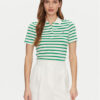 Tommy Hilfiger Тениска с яка и копчета 1985 WW0WW43225 Зелен Slim Fit за Жени цена