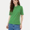 Tommy Hilfiger Тениска с яка и копчета 1985 WW0WW43224 Зелен Regular Fit за Жени цена