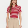 Tommy Hilfiger Тениска с яка и копчета 1985 WW0WW43225 Червен Slim Fit за Жени цена