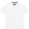 Tommy Hilfiger Тениска с яка и копчета Boys Tommy KB0KB03975 S Бял Regular Fit цвят на ниска цена