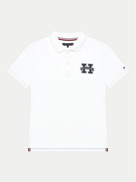 Тениска с яка и копчета Tommy Hilfiger за Момчета цена