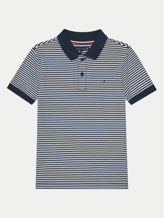Тениска с яка и копчета Tommy Hilfiger за Момчета цена