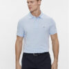 Tommy Hilfiger Тениска с яка и копчета 1985 MW0MW17771 Светлосиньо Slim Fit за Мъже цена