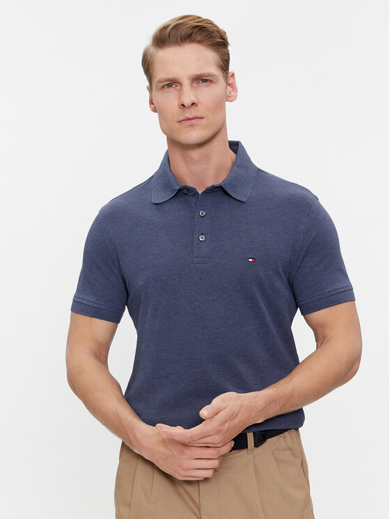 Тениска с яка и копчета Tommy Hilfiger за Мъже цена