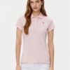 U.S. Polo Assn. Тениска с яка и копчета WUP0812 Розов Regular Fit за Жени цена