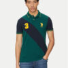 U.S. Polo Assn. Тениска с яка и копчета MUP3996 Зелен Regular Fit за Мъже цена
