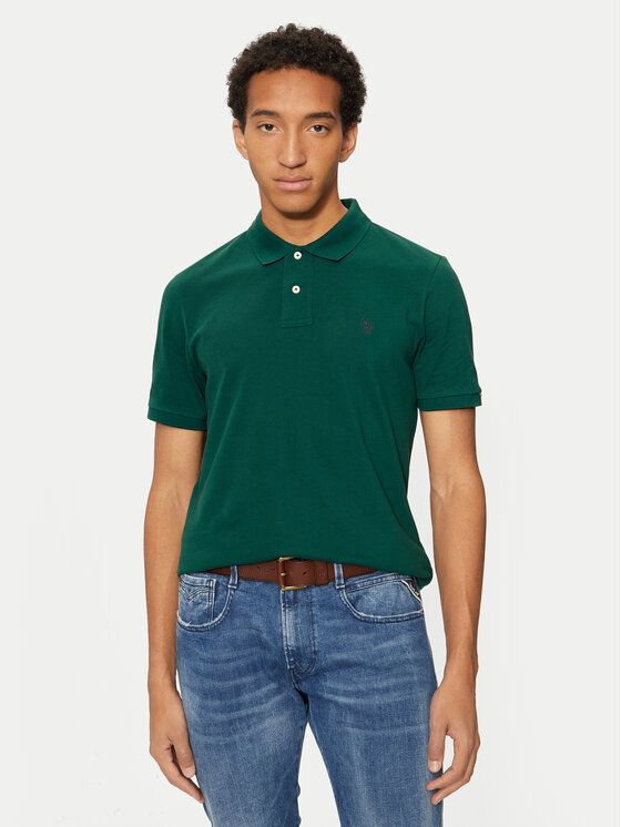 Тениска с яка и копчета U.S. Polo Assn. за Мъже цена