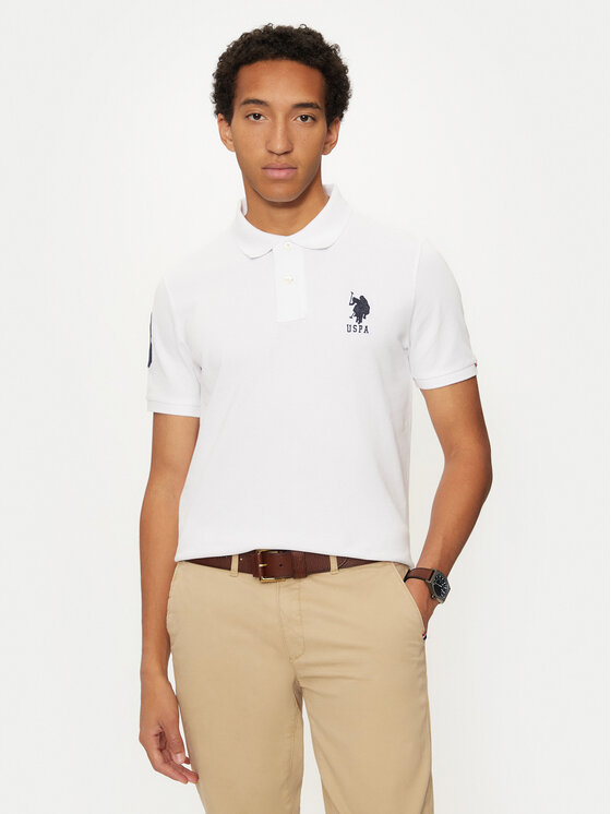 Тениска с яка и копчета U.S. Polo Assn. за Мъже цена