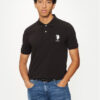 U.S. Polo Assn. Тениска с яка и копчета MUP3313 Черен Regular Fit за Мъже цена