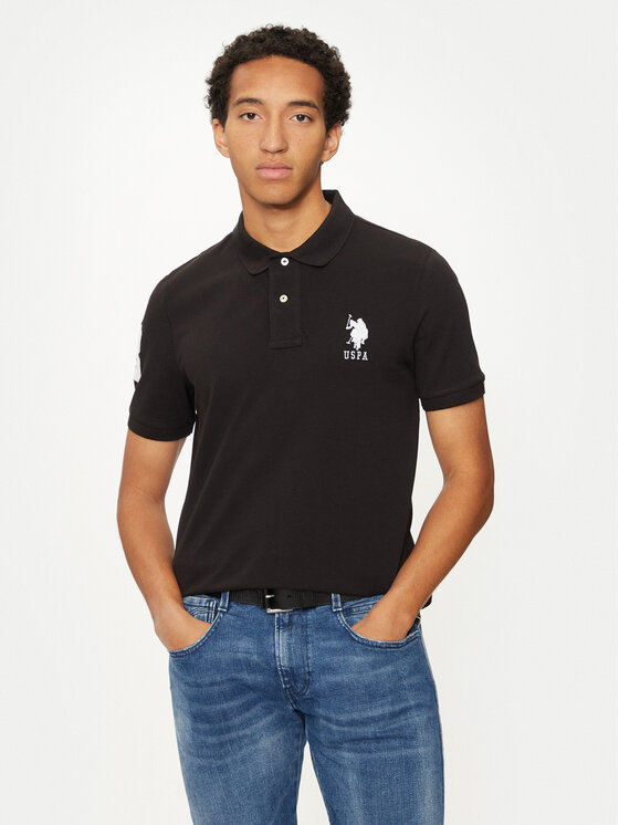 Тениска с яка и копчета U.S. Polo Assn. за Мъже цена