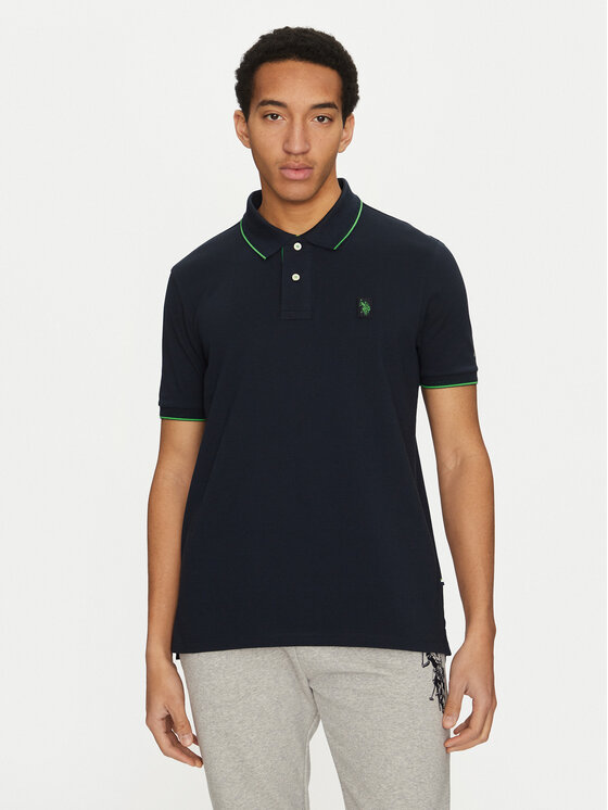 Тениска с яка и копчета U.S. Polo Assn. за Мъже цена