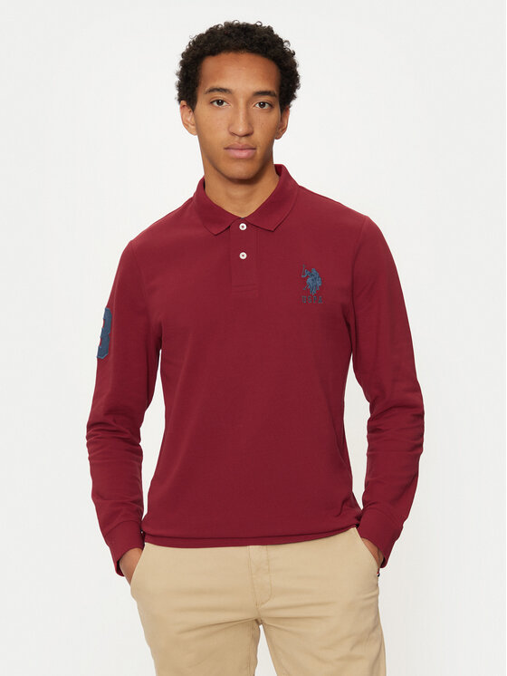 Тениска с яка и копчета U.S. Polo Assn. за Мъже цена