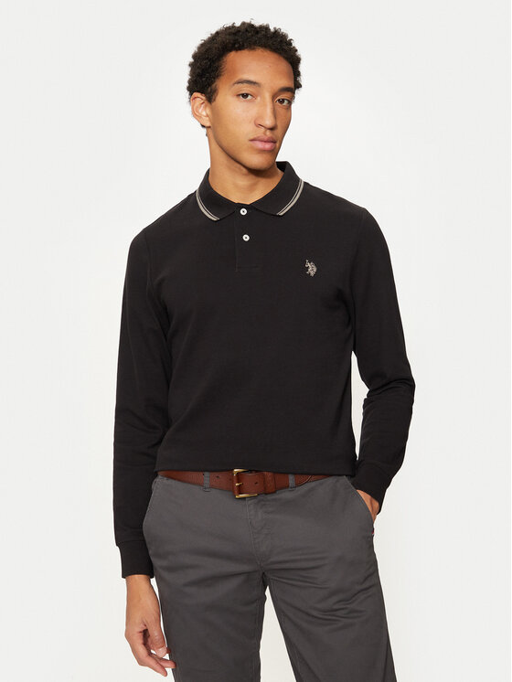 Тениска с яка и копчета U.S. Polo Assn. за Мъже цена