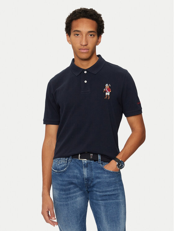 Тениска с яка и копчета U.S. Polo Assn. за Мъже цена