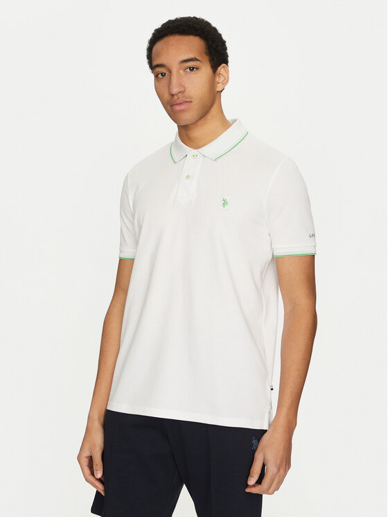 Тениска с яка и копчета U.S. Polo Assn. за Мъже цена