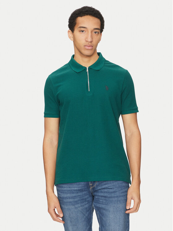 Тениска с яка и копчета U.S. Polo Assn. за Мъже цена