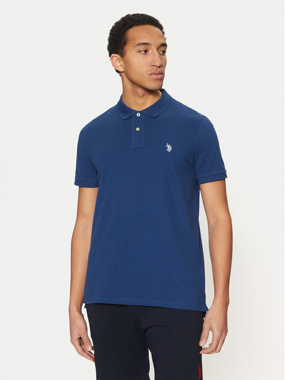 Тениска с яка и копчета U.S. Polo Assn. за Мъже цена