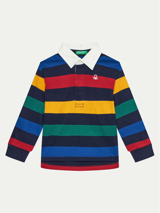Тениска с яка и копчета United Colors Of Benetton за Момчета цена