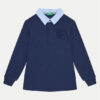 United Colors Of Benetton Тениска с яка и копчета 3088C301K Тъмносин Regular Fit за Момчета цена
