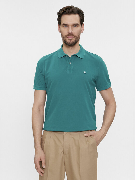 Тениска с яка и копчета United Colors Of Benetton за Мъже цена
