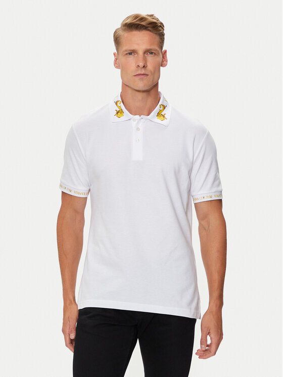 Тениска с яка и копчета Versace Jeans Couture за Мъже цена