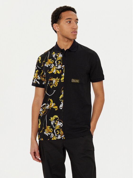 Тениска с яка и копчета Versace Jeans Couture за Мъже цена