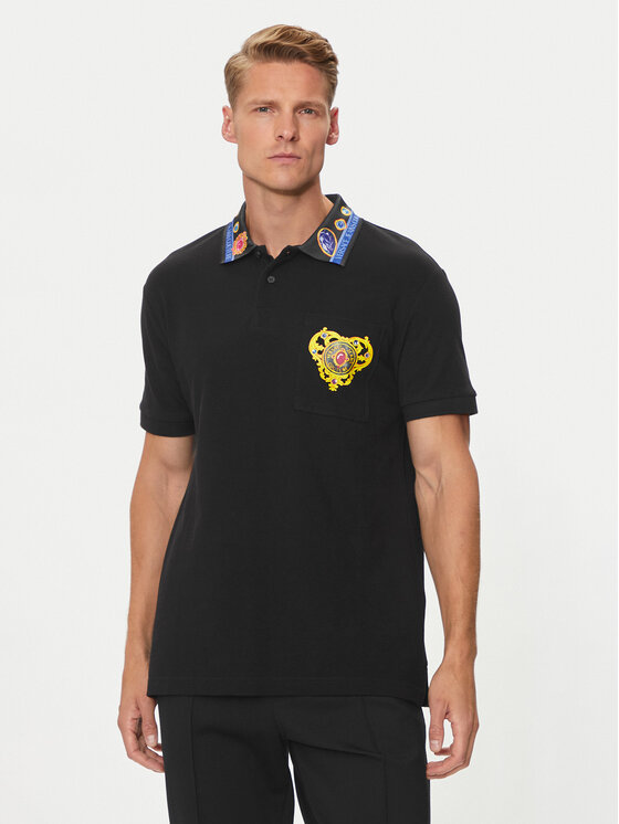 Тениска с яка и копчета Versace Jeans Couture за Мъже цена