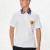 Versace Jeans Couture Тениска с яка и копчета 76GAGT11 Бял Regular Fit за Мъже цена