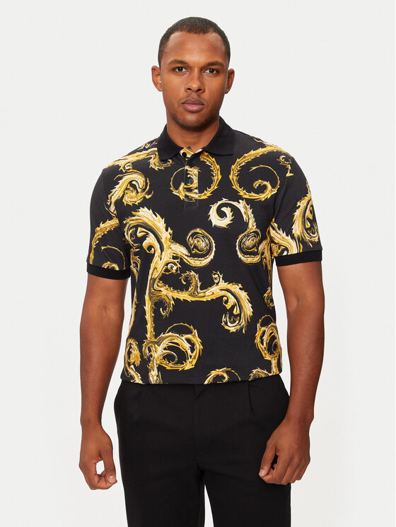 Тениска с яка и копчета Versace Jeans Couture за Мъже цена