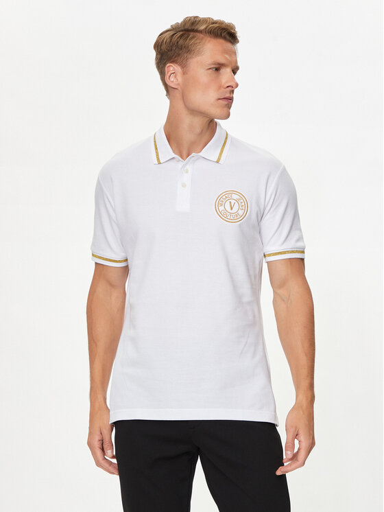 Тениска с яка и копчета Versace Jeans Couture за Мъже цена