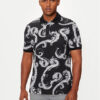 Versace Jeans Couture Тениска с яка и копчета 77GAG6S0 Черен Regular Fit за Мъже цена