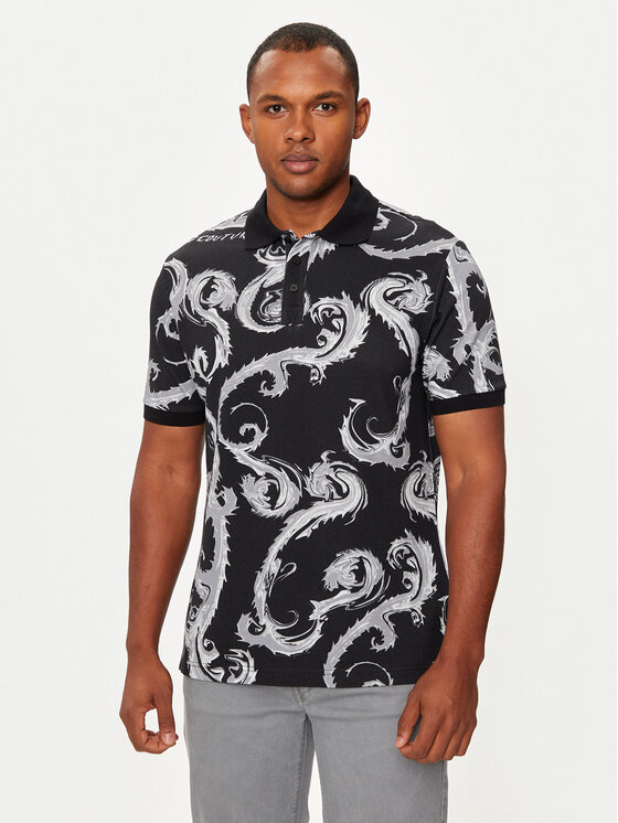 Тениска с яка и копчета Versace Jeans Couture за Мъже цена