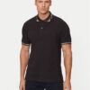 Versace Jeans Couture Тениска с яка и копчета 77GAGT06 Черен Regular Fit за Мъже цена