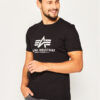 Alpha Industries Тишърт Basic T-Shirt 100501 Черен Regular Fit за Мъже цена