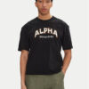 Alpha Industries Тишърт College 146501 Черен Relaxed Fit за Мъже цена