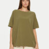 American Vintage Тишърт Pymaz PYM02AH24 Зелен Oversize за Жени цена