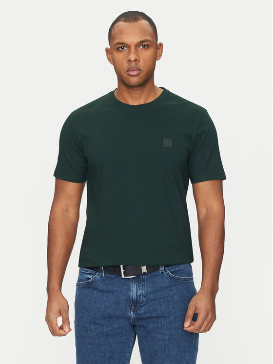 BOSS Тишърт Tales 50508584 Зелен Relaxed Fit за Мъже цена