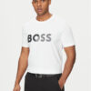 BOSS Тишърт Tape Logo 50530990 Бял Regular Fit за Мъже цена