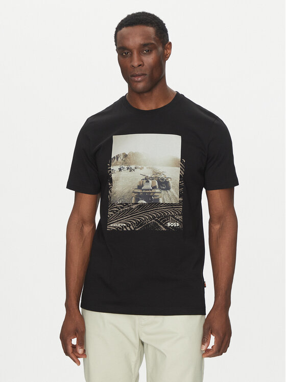 BOSS Тишърт Te_Dunetrace 50539187 Черен Regular Fit за Мъже цена